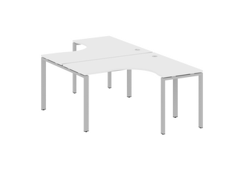 Стол-станция METALL SYSTEM криволинейная на О-образном м/к  БО.РАС-СА-2.3 1400*2435*750